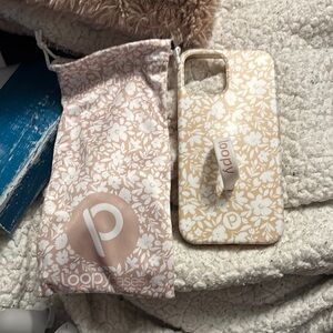 iPhone 12 Loopy Case Floral Phone Case - Cream